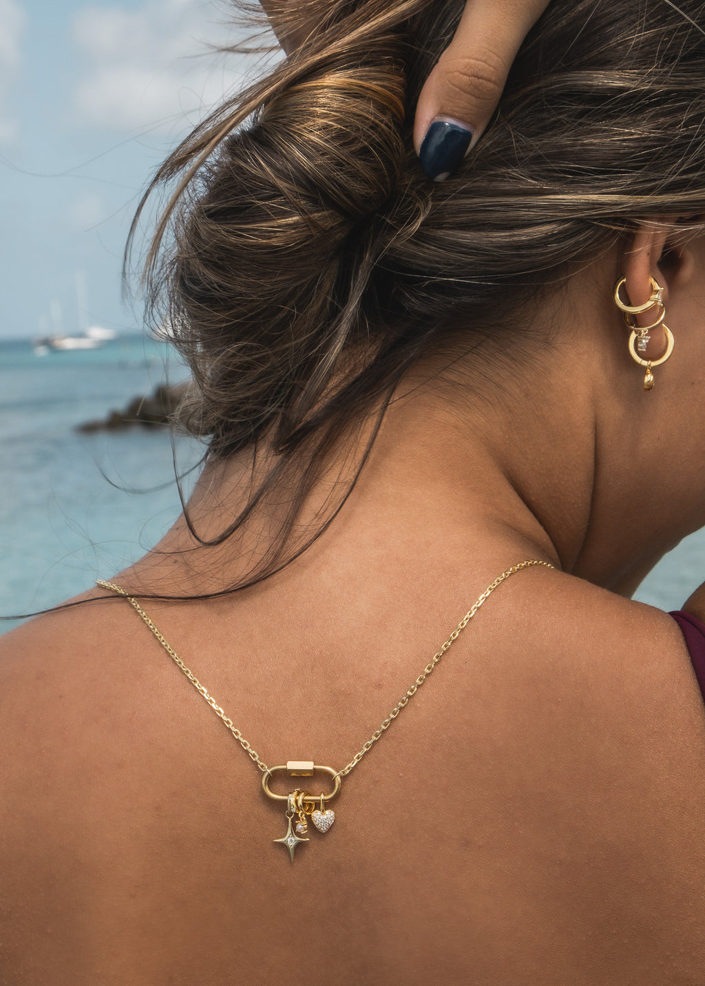 Carabiner Charm Necklace