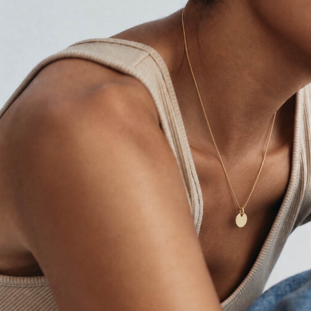 Disc Pendant Necklace